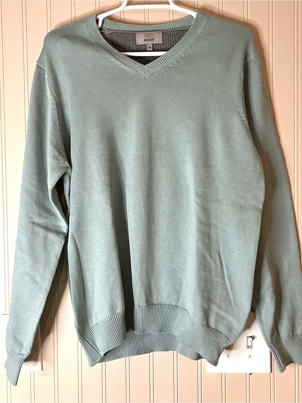 M&S Collection Duck Egg PulloverJumper Size Medium